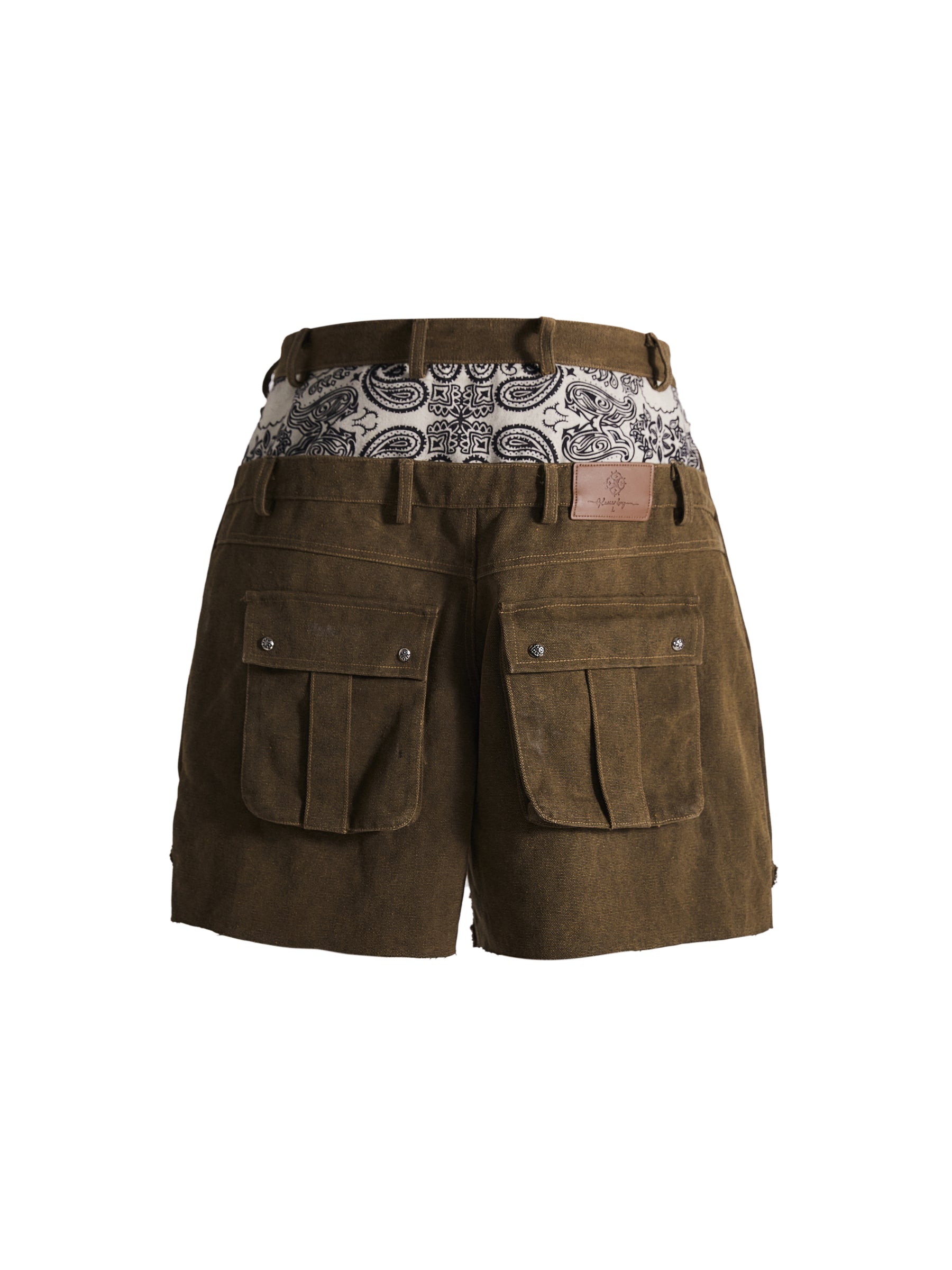 GLACIERBOY 2023 S/S DOUBLE WAIST ARMY CLOTH SHORTS