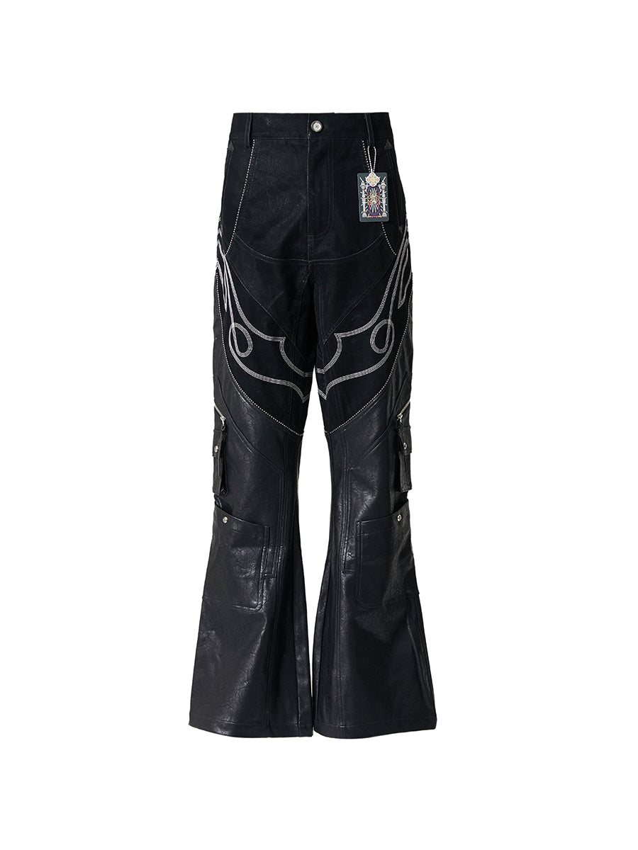 GLACIERBOY 2023 A/W WESTERN STYLE LEATHER PANTS