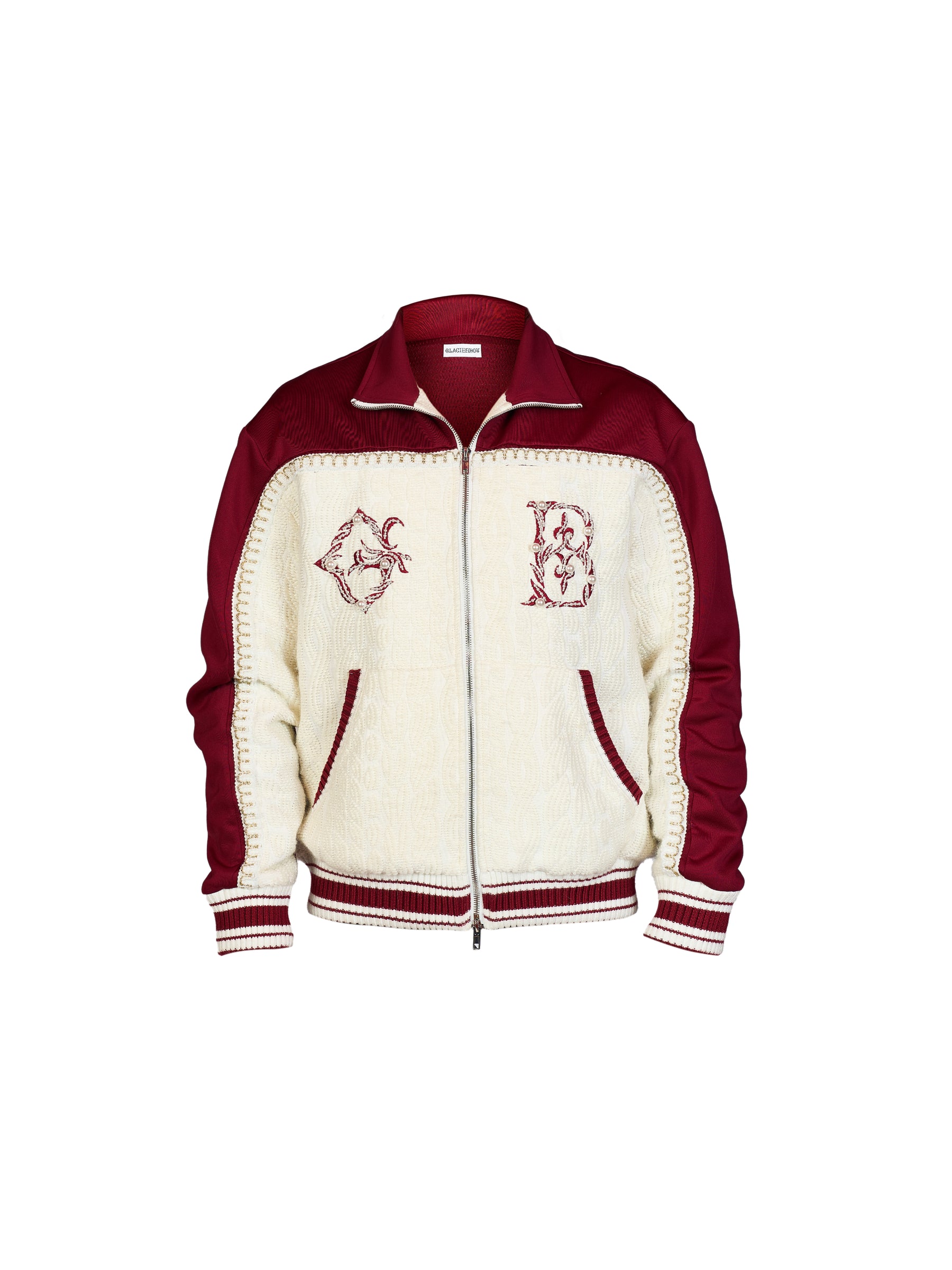 GLACIERBOY 24A/W "RAP STAR" SERIES DARK RED PEARL JACQUARD SPORTS SET