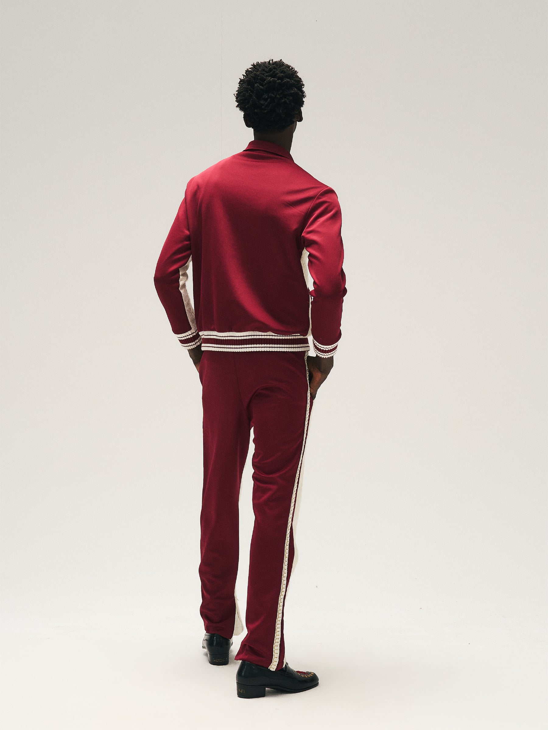 GLACIERBOY 24A/W "RAP STAR" SERIES DARK RED PEARL JACQUARD SPORTS SET