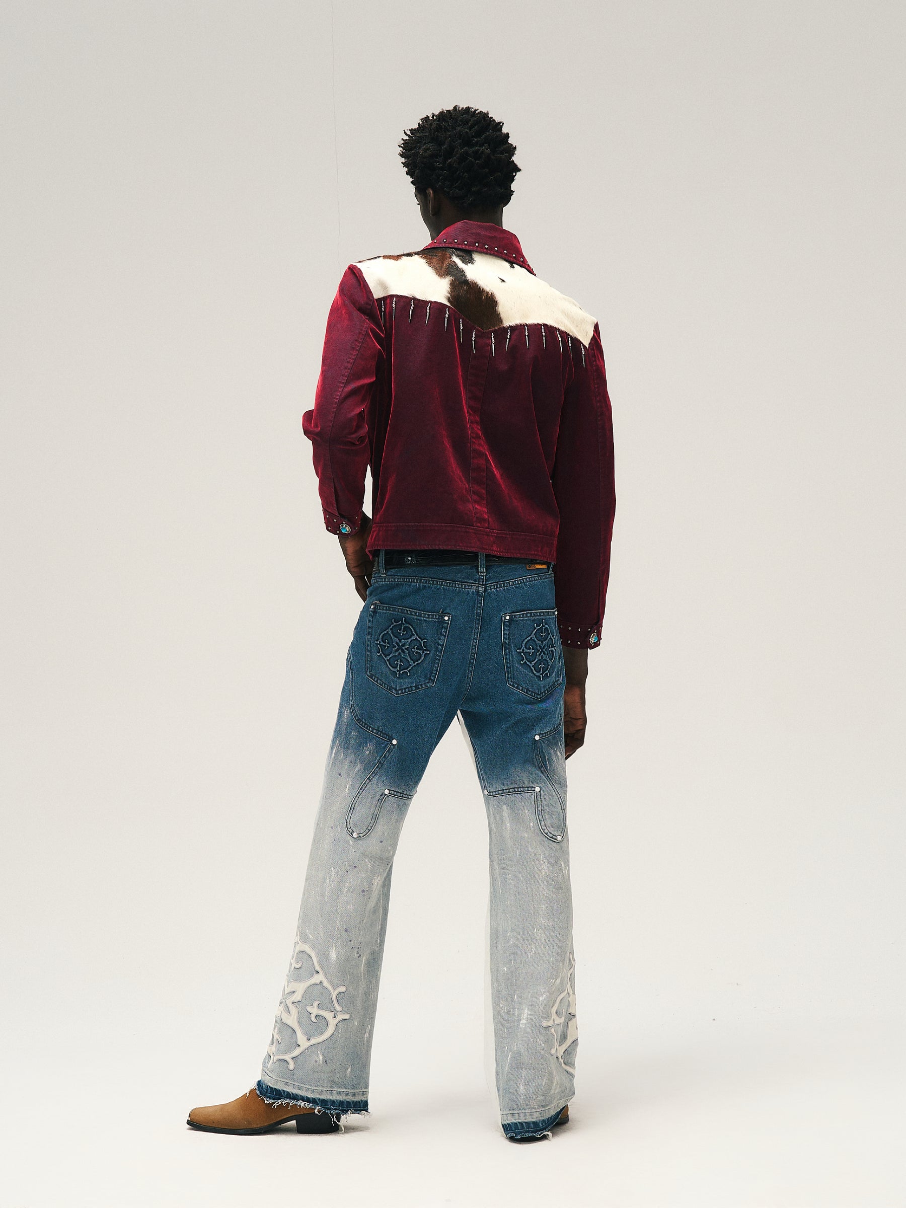 GLACIERBOY 24A/W "RAP STAR" SERIES INKJET GRADIENT BLUE JEANS