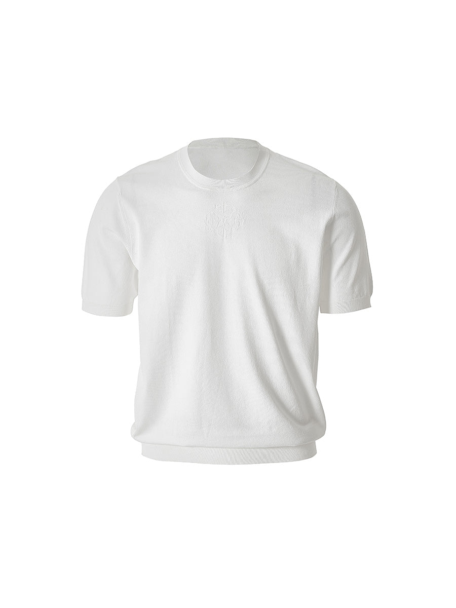 GLACIERBOY 2024 S/S 4G KNITTED SHORT SLEEVE IN DARK PATTERN