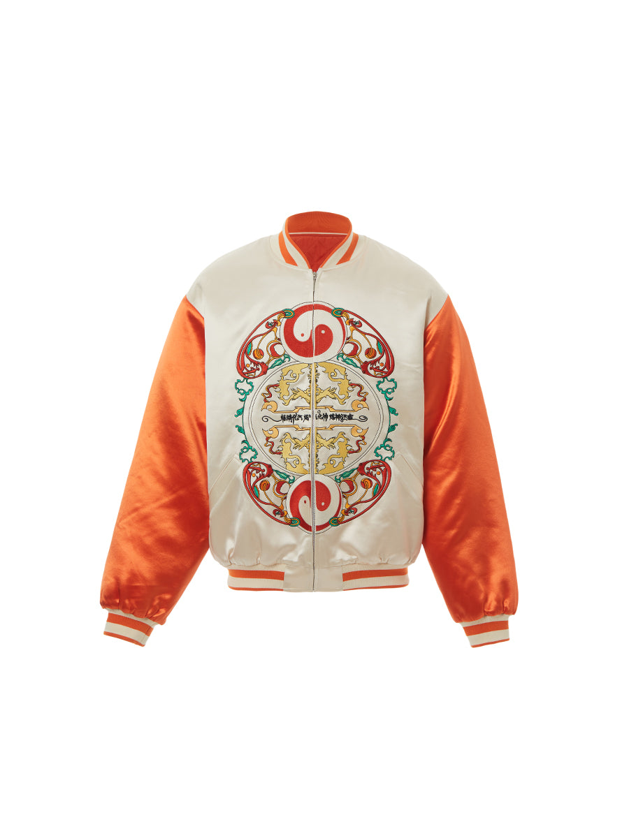 GLACIERBOY 2024 S/S ACUPUNCTURE POINT EMBROIDERY SATIN LIGHT COTTON JACKET