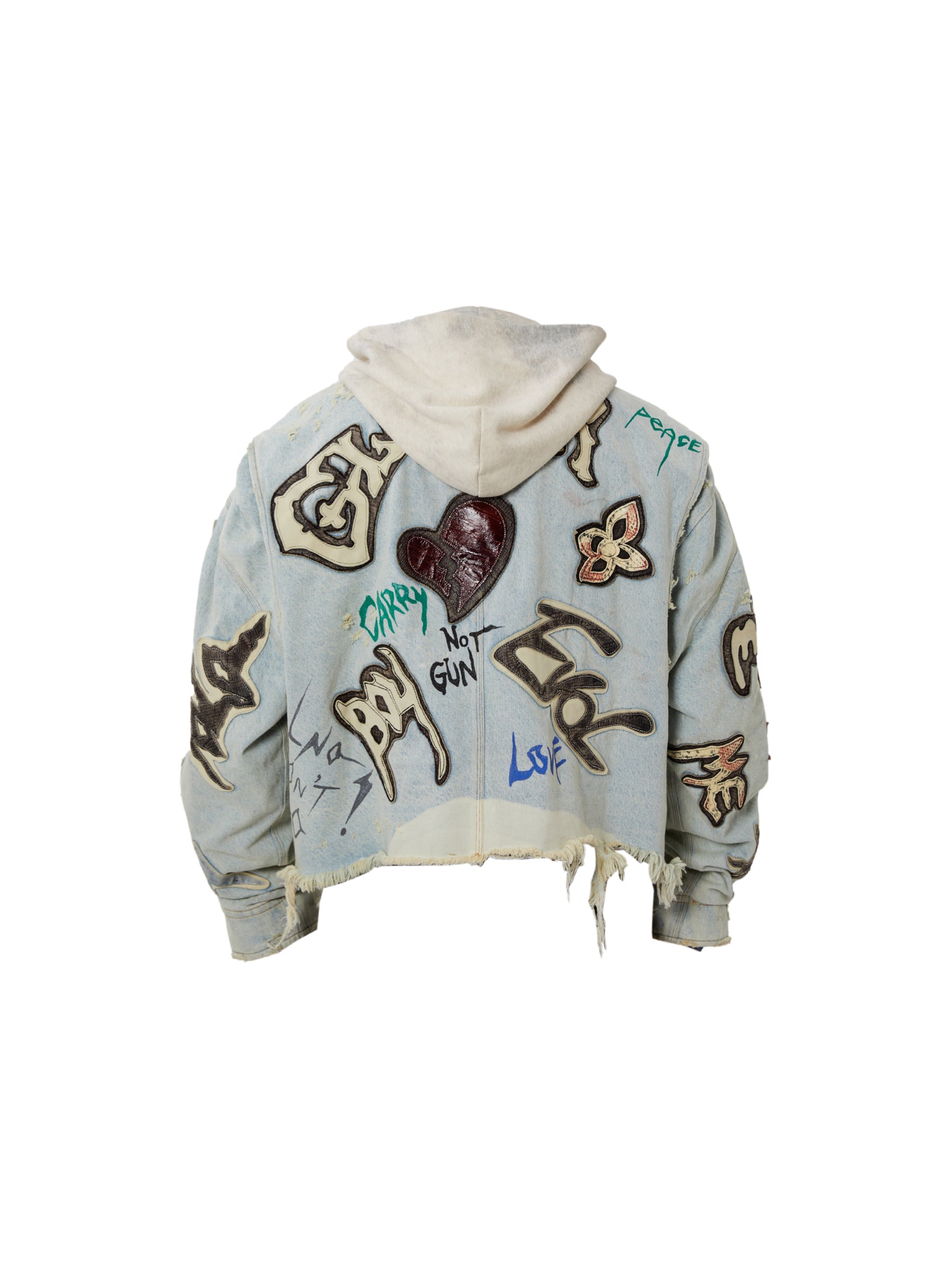 GLACIERBOY 2024 S/S HEAVY LEATHER DENIM JACKET