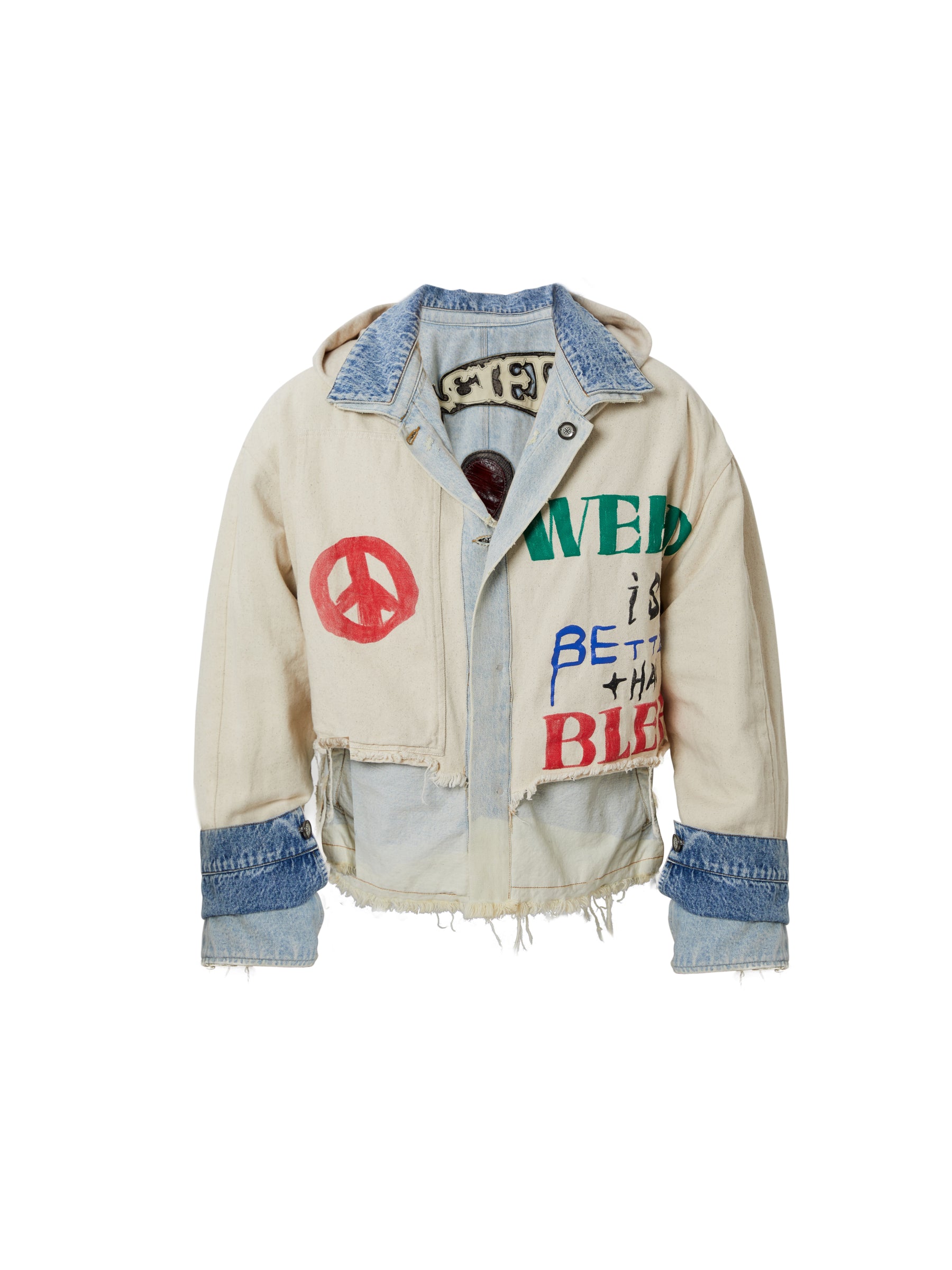GLACIERBOY 2024 S/S HEAVY LEATHER DENIM JACKET