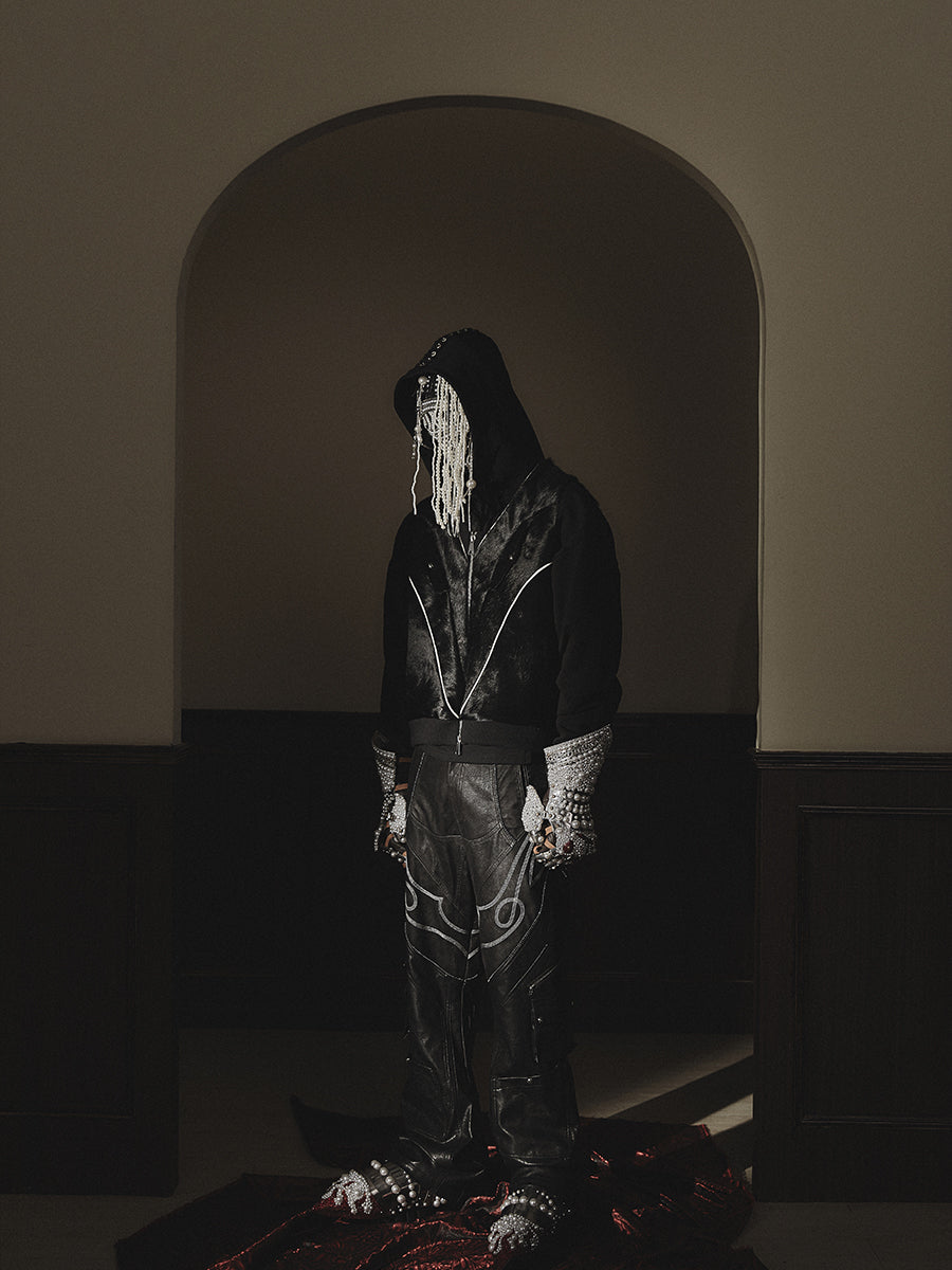 GLACIERBOY 2023 A/W BLACK PONY HAIR VEST