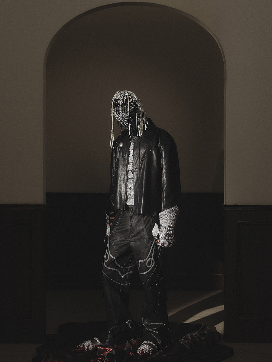 GLACIERBOY 2023 A/W WESTERN STYLE LEATHER PANTS