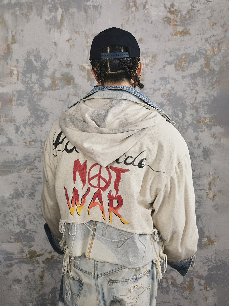 GLACIERBOY 2024 S/S HEAVY LEATHER DENIM JACKET