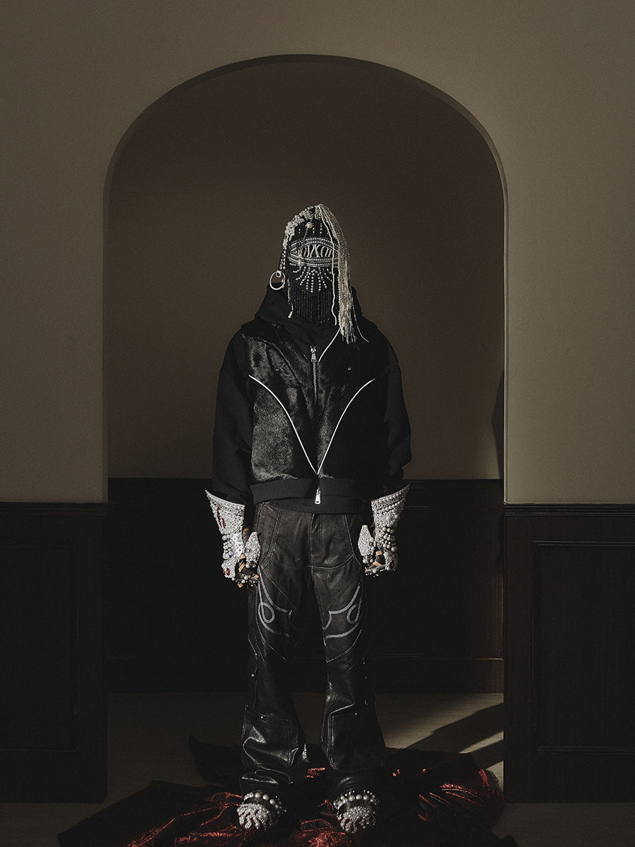 GLACIERBOY 2023 A/W BLACK PONY HAIR VEST