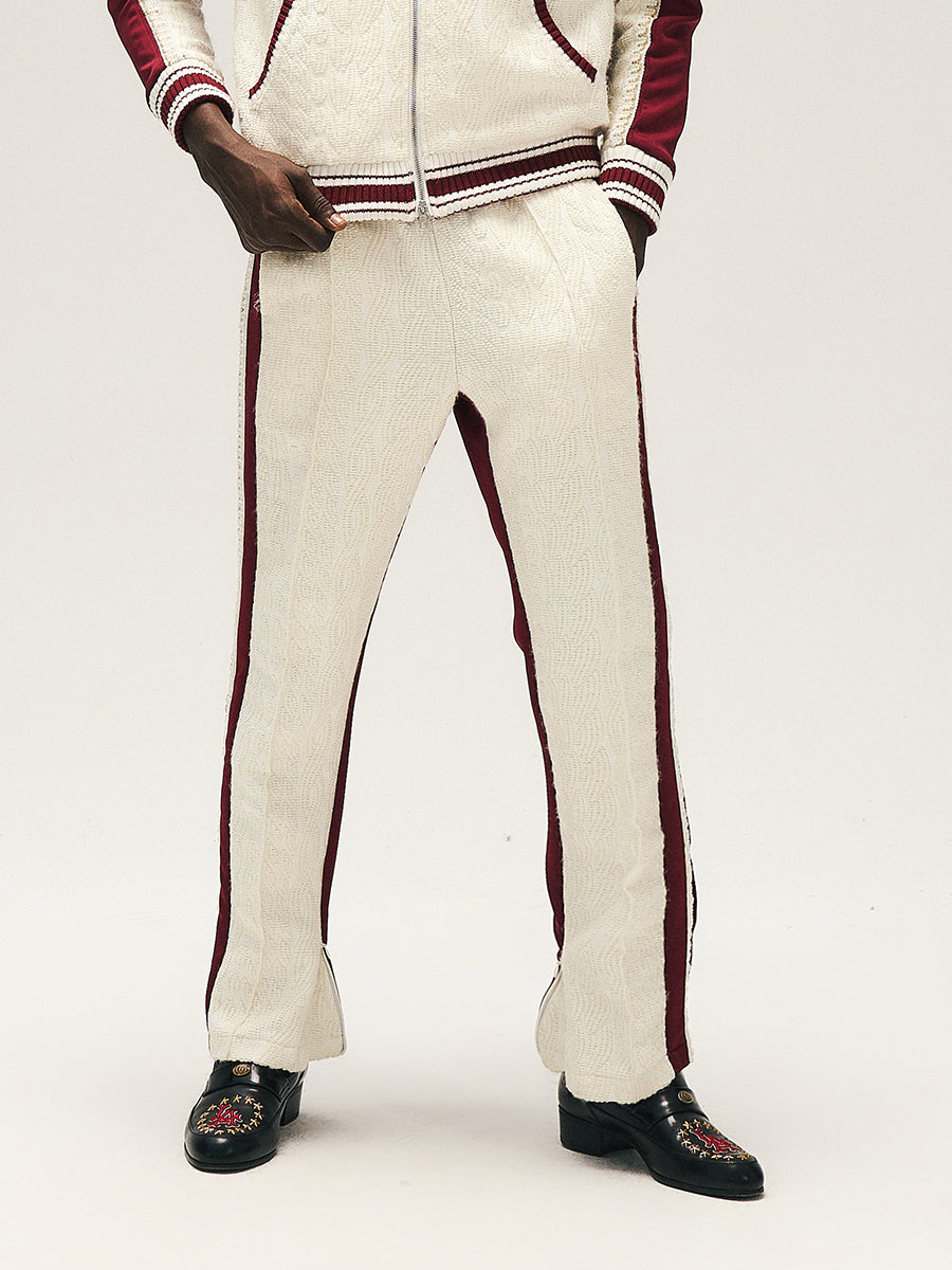 GLACIERBOY 24A/W "RAP STAR" SERIES DARK RED PEARL JACQUARD SPORTS SET