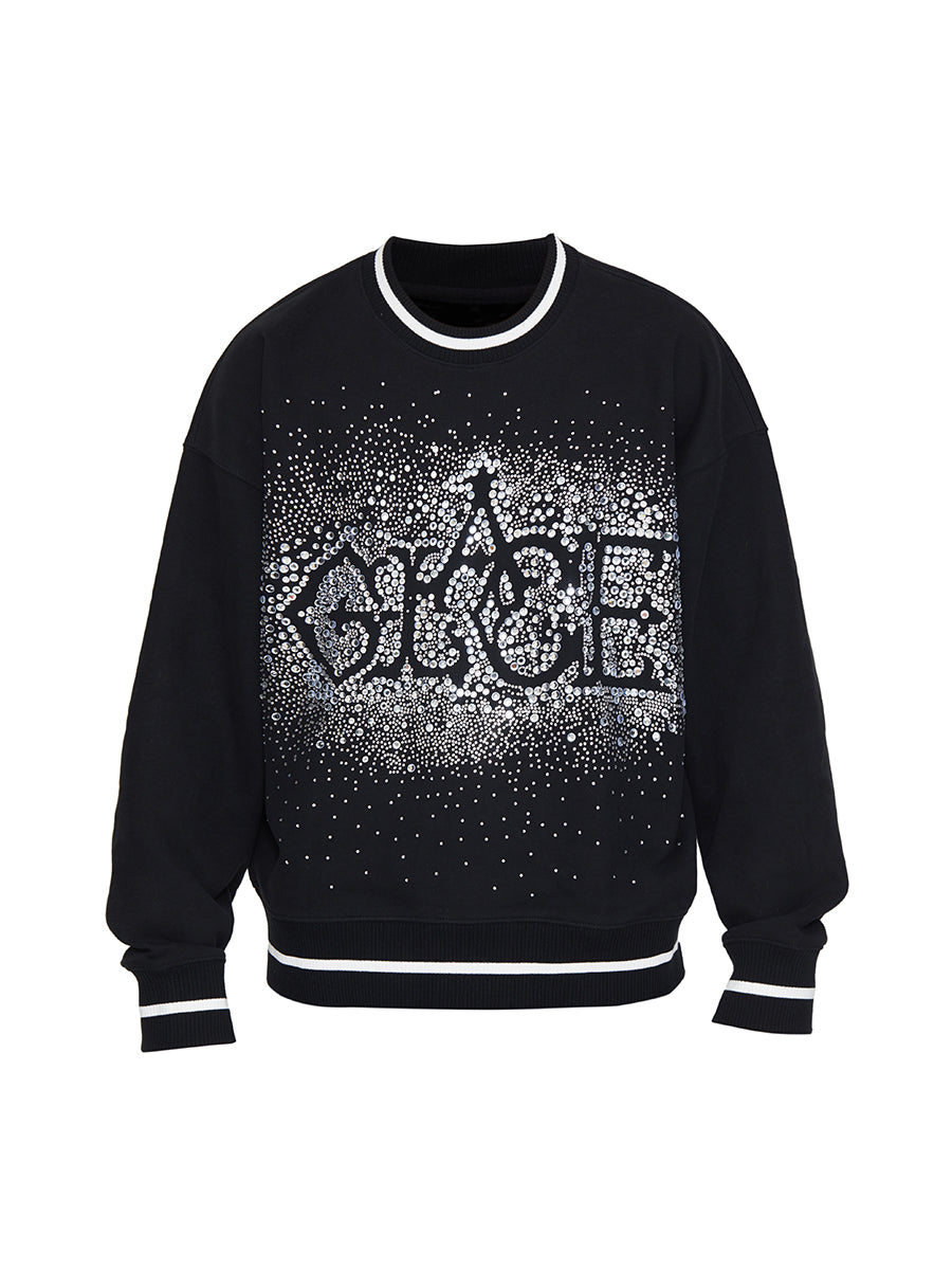 GLACIERBOY 2023 A/W ALL OVER STAR RHINESTONE SWEATSHIRT