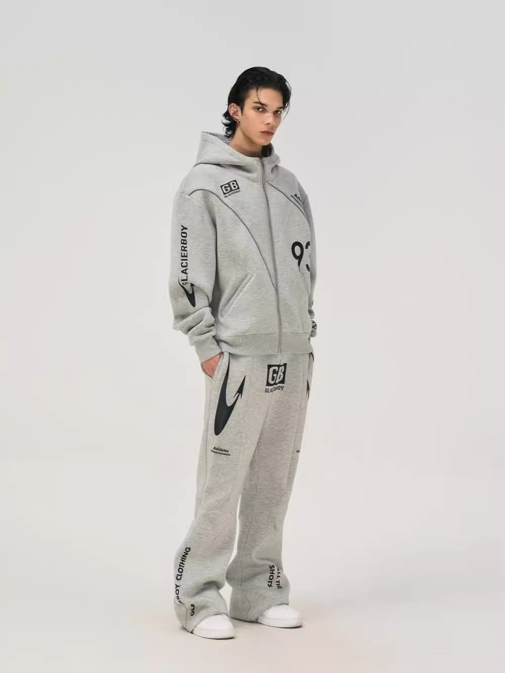 GLACIERBOY 24AW "ATHLETES" CAPSULE SERIES SPORTS HOODIE SET