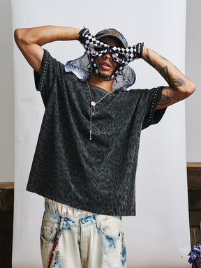 GLACIERBOY 2024 S/S LEOPARD STUDDED T-SHIRT