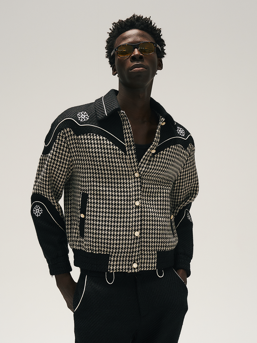 GLACIERBOY 24A/W "RAP STAR" THOUSAND BIRD GRID JACKET