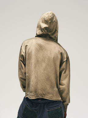 GLACIERBOY 24A/W "RAP STAR" SERIES MUD DYED LOVE PEARL HOODIE