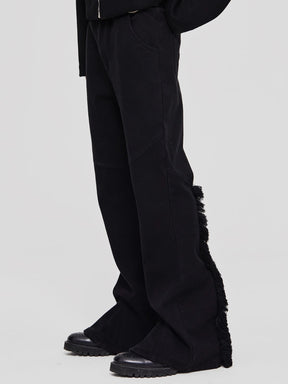 GLACIERBOY 2022 A/W MANE BLACK CANVAS TROUSERS