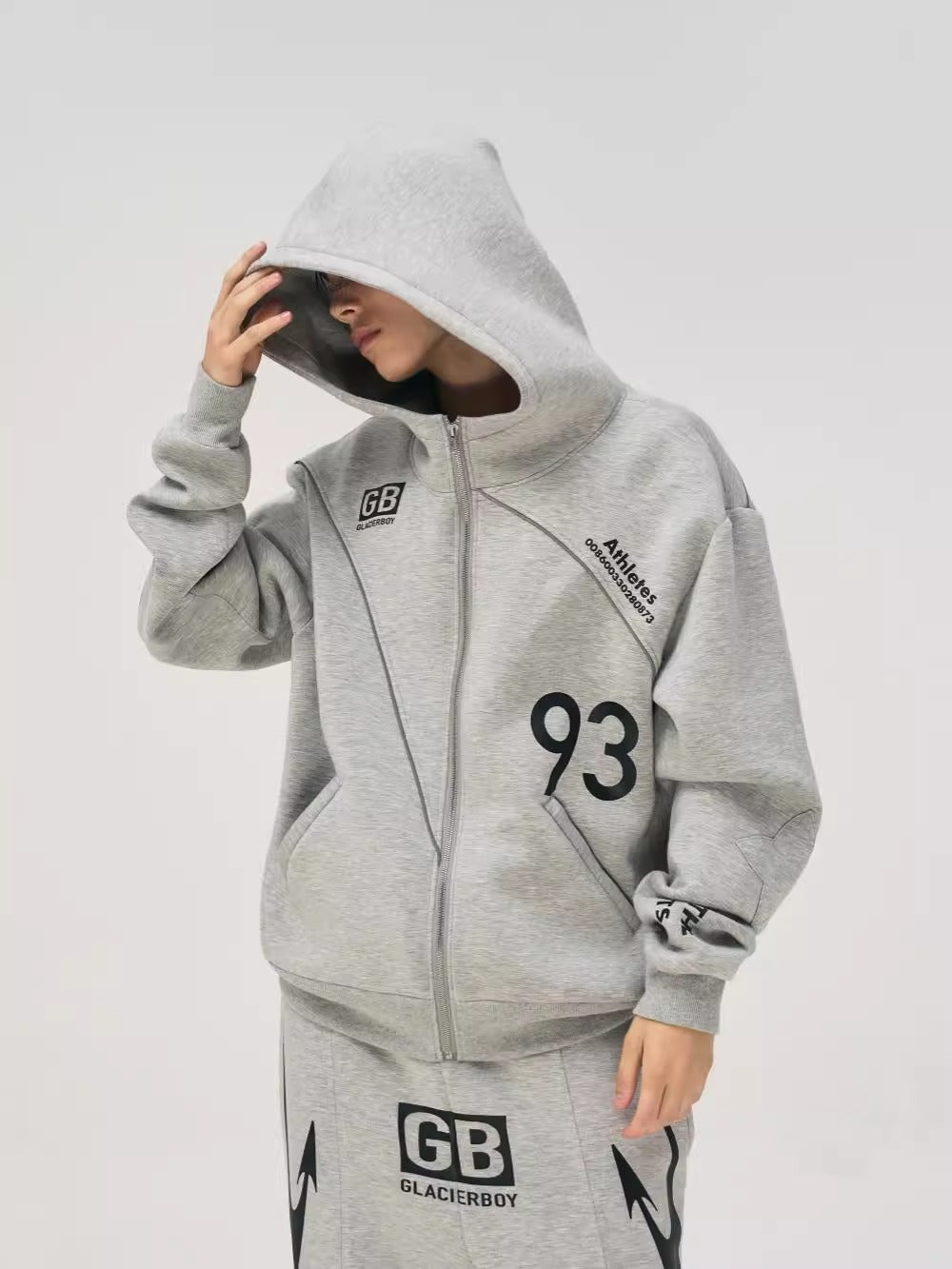 GLACIERBOY 24AW "ATHLETES" CAPSULE SERIES SPORTS HOODIE SET