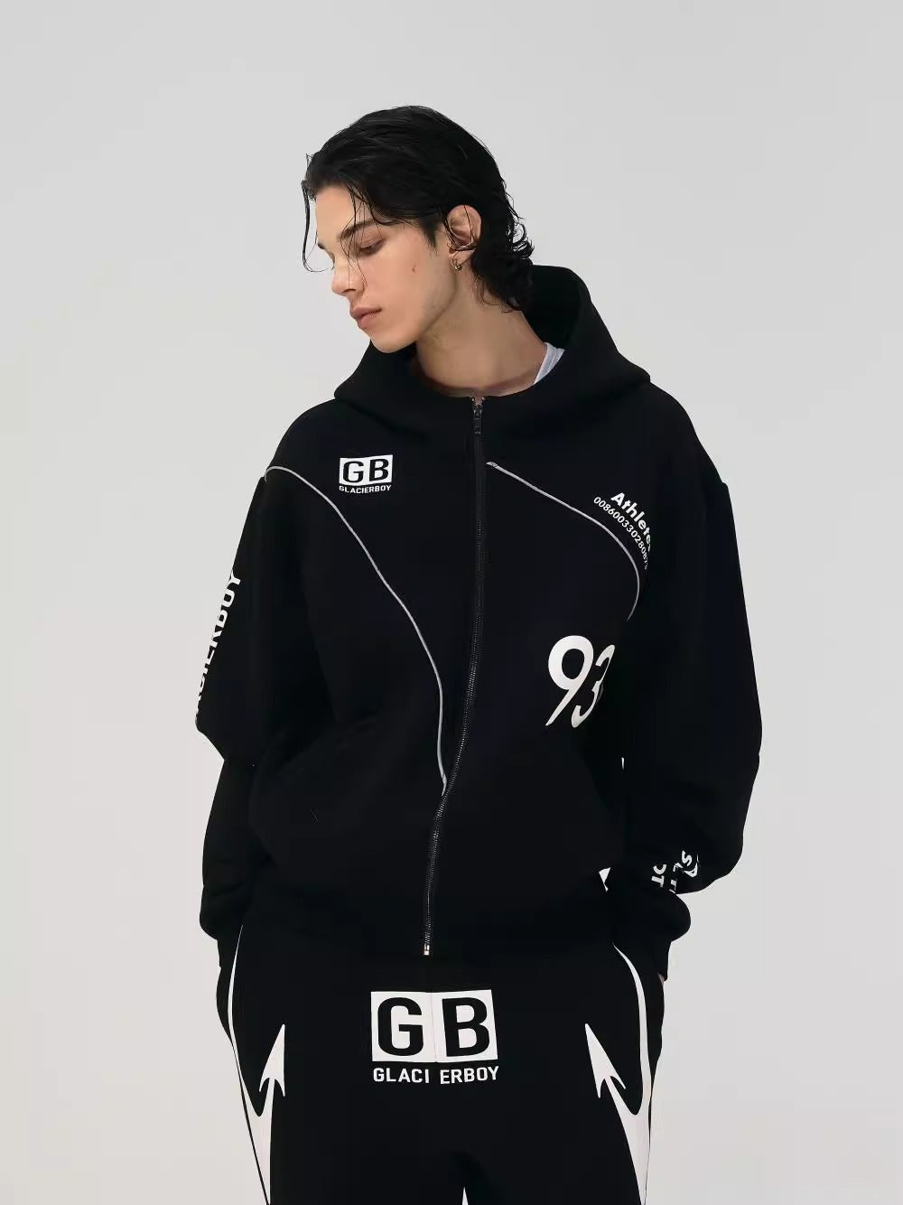 GLACIERBOY 24AW "ATHLETES" CAPSULE SERIES SPORTS HOODIE SET