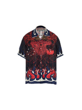 GLACIERBOY 2024 S/S BLUE FLAME SILK SHIRT SHORT SLEEVES