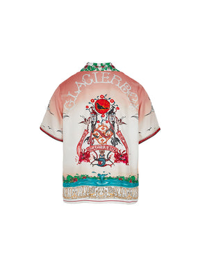 GLACIERBOY 2024 S/S PINK PHOENIX SILK SHIRT SHORT SLEEVES