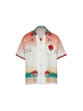 GLACIERBOY 2024 S/S PINK PHOENIX SILK SHIRT SHORT SLEEVES